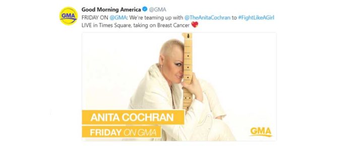 Anita Cochran on Good Morning America