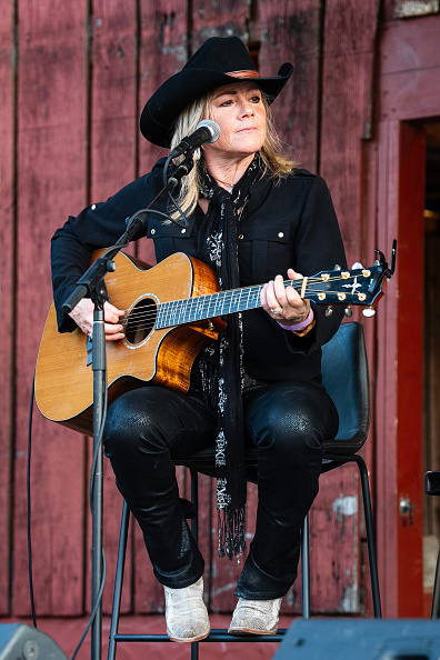 Anita Cochran performing at Songwriters Night at the Barn with Kix Brooks, Arrington Vineyards, 2025