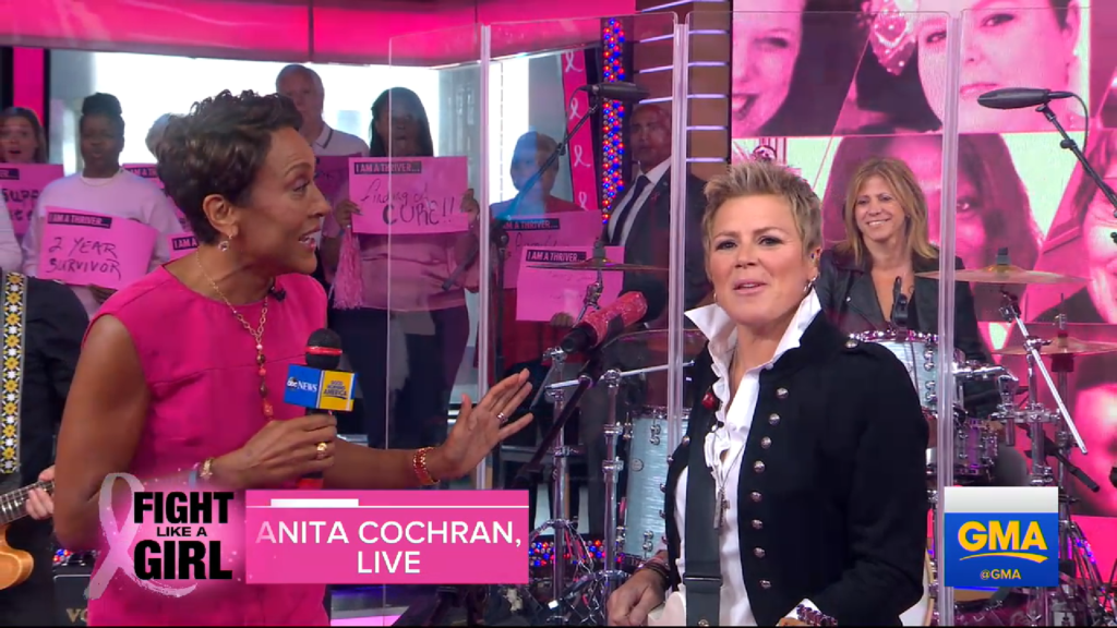 Anita Cochran live with Robin Roberts on Good Morning America