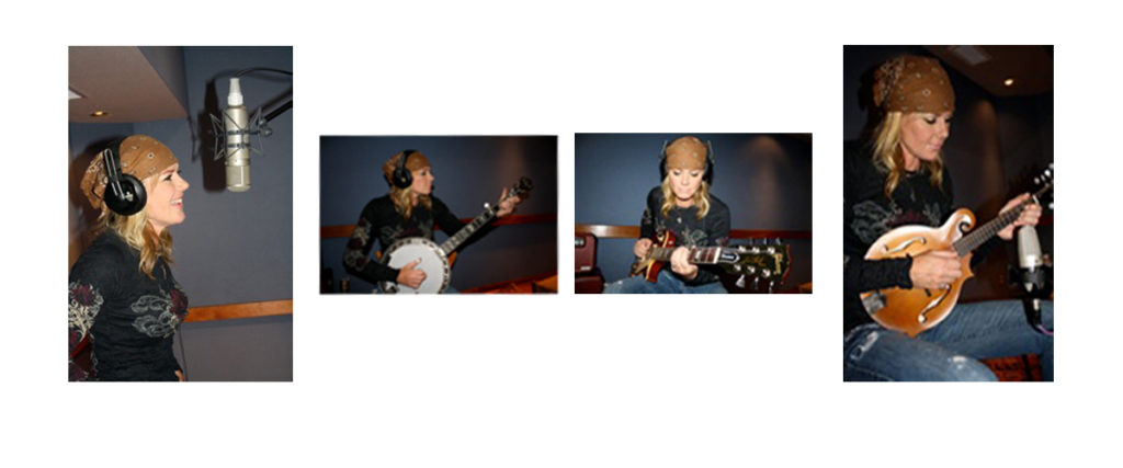 Anita Cochran in the studio