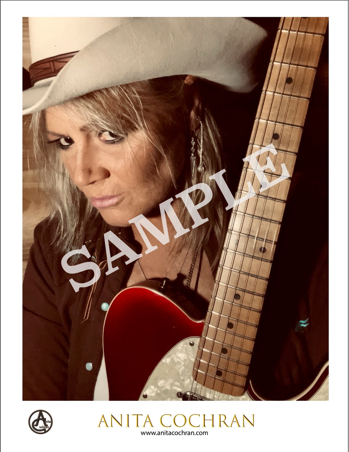 Autographed 8.5″ × 11″ — Guitar Neck